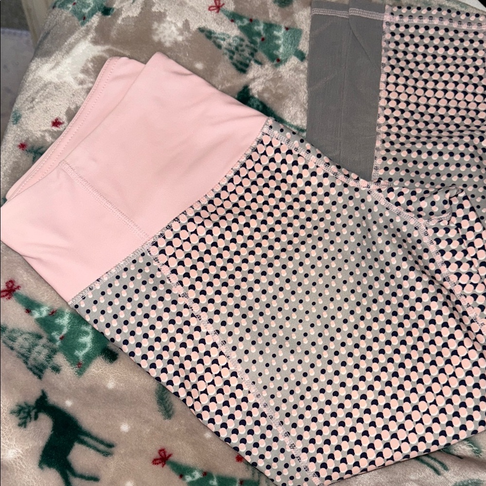Stylish Pink and Gray Women's Leggings